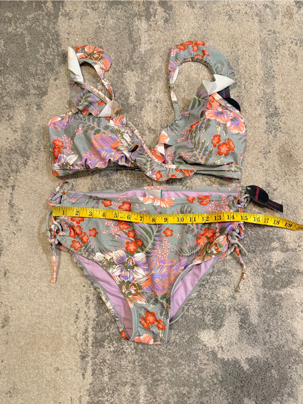 No Boundaries Floral 2 Piece Bikini - Picture 2 of 6